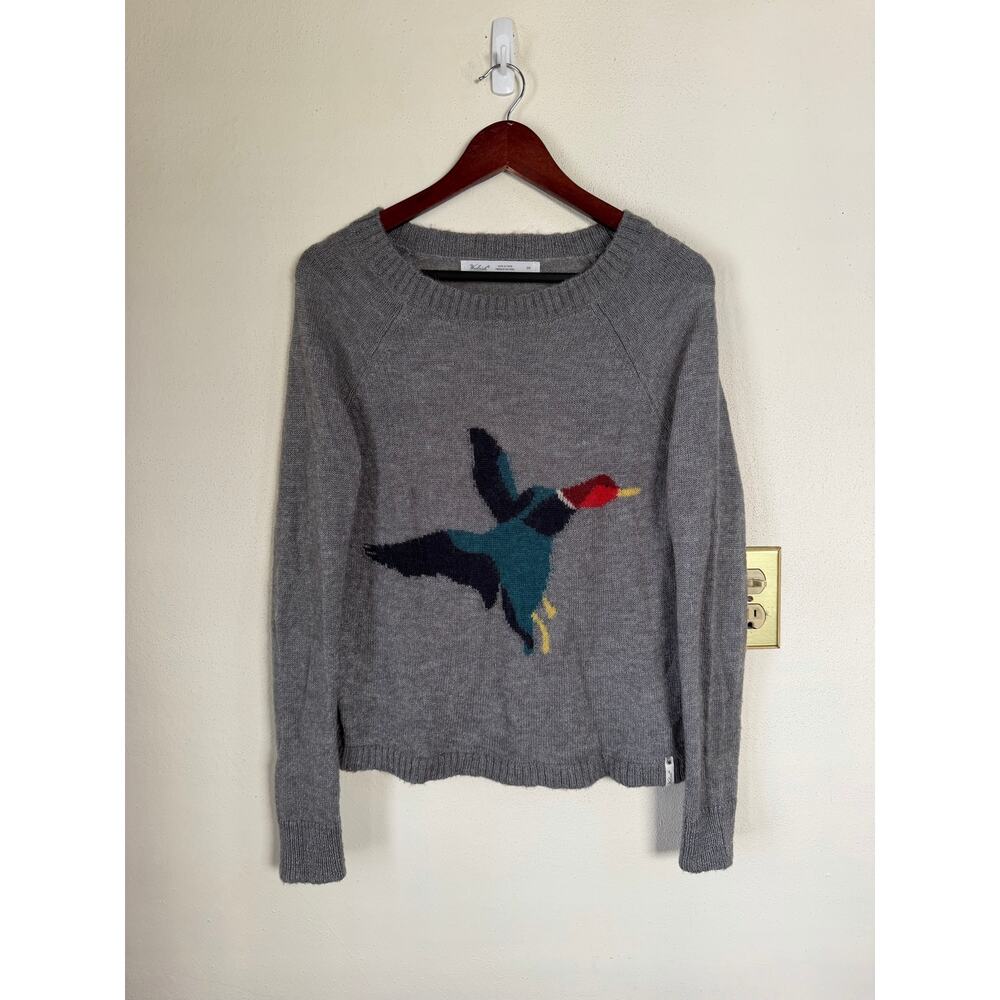 Woolrich Frost Gray Duck Crewneck Sweater